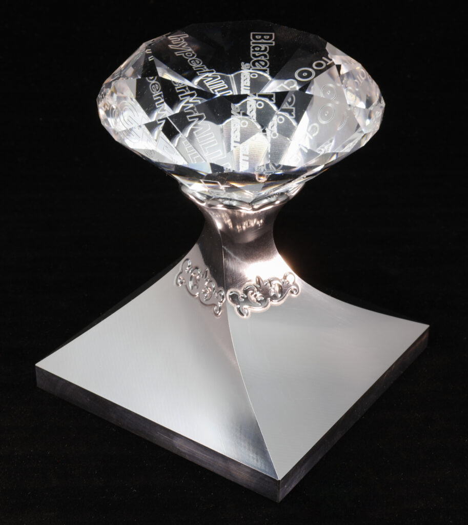 The partners’ first project is a unique diamond trophy.